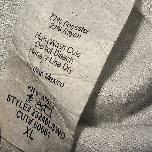 Anthropologie W5 Twist Front Ivory Swiss-Dot 3/4 Sleeve Knit Top Size XL - Picture 8 of 12